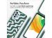 imoshion Silikonhülle design mit Band für das Samsung Galaxy A33 - Petrol Green Groovy