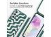 imoshion Silikonhülle design mit Band für das Samsung Galaxy A35 - Petrol Green Groovy