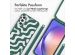 imoshion Silikonhülle design mit Band für das Samsung Galaxy A54 (5G) - Petrol Green Groovy