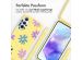 imoshion Silikonhülle design mit Band für das Samsung Galaxy A55 - Yellow Flower Distance