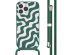 imoshion Silikonhülle design mit Band für das iPhone 13 Pro Max - Petrol Green Groovy