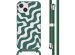 imoshion Silikonhülle design mit Band für das iPhone 14 - Petrol Green Groovy