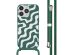 imoshion Silikonhülle design mit Band für das iPhone 14 Pro - Petrol Green Groovy