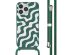 imoshion Silikonhülle design mit Band für das iPhone 14 Pro Max - Petrol Green Groovy