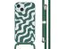 imoshion Silikonhülle design mit Band für das iPhone 15 - Petrol Green Groovy