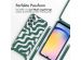 imoshion Silikonhülle design mit Band für das Samsung Galaxy A25 (5G) - Petrol Green Groovy