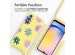 imoshion Silikonhülle design mit Band für das Samsung Galaxy A25 (5G) - Yellow Flower Distance