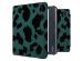 imoshion Design Slim Hard Case Sleepcover mit Stand für das Kobo Libra Colour - Green Leopard