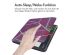 imoshion Design Slim Hard Case Sleepcover mit Stand für das Kobo Libra Colour - Bordeaux Graphic