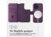 Accezz 2-in-1 Klapphülle aus Leder mit MagSafe für das iPhone 16 Pro Max - Heath Purple