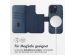 Accezz 2-in-1 Klapphülle aus Leder mit MagSafe für das iPhone 16 Pro Max - Nightfall Blue