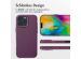 Accezz MagSafe Leather Backcover für das iPhone 16 Pro Max - Heath Purple