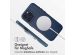 Accezz MagSafe Leather Backcover für das iPhone 16 Pro Max - Nightfall Blue