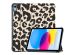 imoshion Design Trifold Klapphülle für das iPad 10 (2022) 10.9 Zoll - Leopard