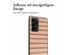 imoshion Design Hülle Samsung Galaxy A52(s) (5G/4G) - Striped Peach Reverse