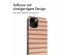 imoshion Design Hülle iPhone 13 - Striped Peach Reverse