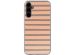 imoshion Design Hülle Samsung Galaxy A34 (5G) - Striped Peach Reverse