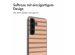 imoshion Design Hülle Samsung Galaxy S24 - Striped Peach Reverse