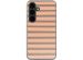 imoshion Design Hülle Samsung Galaxy S24 - Striped Peach Reverse