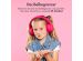 imoshion Kids LED Light Bluetooth-Kopfhörer - Kinderkopfhörer - Kabelloser Köpfhorer mit Dezibelbegrenzer + AUX-Kabel - Hot Pink