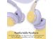 imoshion Kids Dino Bluetooth-Kopfhörer - Kinderkopfhörer mit Dezibelbegrenzer - Drahtloser Kopfhörer + AUX-Kabel - Lavender Lilac / Yellow