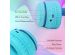 imoshion Kids LED Light Bluetooth-Kopfhörer - Kinderkopfhörer - Kabelloser Köpfhorer mit Dezibelbegrenzer + AUX-Kabel - Cobalt Blue / Soft Blue