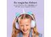 imoshion Kids Unicorn LED Light Bluetooth Kopfhörer - Kinderkopfhörer mit Dezibelbegrenzer - Drahtloser Kopfhörer + AUX-Kabel - Lavender Lilac / Soft Blue