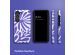 Selencia Vivid Back Cover für das Samsung Galaxy S23 - Modern Bloom Sapphire Blue