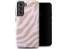 Selencia Vivid Back Cover für das Samsung Galaxy S21 FE - Colorful Zebra Old Pink