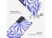 Selencia Vivid Back Cover für das Samsung Galaxy S21 FE - Modern Bloom Sapphire Blue