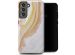 Selencia Vivid Back Cover für das Samsung Galaxy S21 FE - Chic Marble Gold