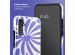 Selencia Vivid Back Cover für das Samsung Galaxy A34 (5G) - Modern Bloom Sapphire Blue