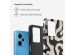 Selencia Vivid Back Cover für das Xiaomi Redmi Note 12 Pro - Art Wave Black