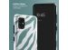 Selencia Vivid Back Cover für das Samsung Galaxy A51 - Colorful Zebra Pine Blue
