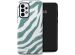 Selencia Vivid Back Cover für das Samsung Galaxy A33 - Colorful Zebra Pine Blue