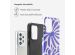 Selencia Vivid Back Cover für das Samsung Galaxy A33 - Modern Bloom Sapphire Blue