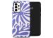 Selencia Vivid Back Cover für das Samsung Galaxy A33 - Modern Bloom Sapphire Blue