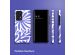 Selencia Vivid Back Cover für das Samsung Galaxy A52(s) (5G/4G) - Modern Bloom Sapphire Blue