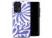 Selencia Vivid Back Cover für das Samsung Galaxy A52(s) (5G/4G) - Modern Bloom Sapphire Blue