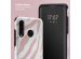 Selencia Vivid Back Cover für das Huawei P30 Lite - Colorful Zebra Old Pink