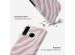 Selencia Vivid Back Cover für das Huawei P30 Lite - Colorful Zebra Old Pink