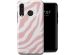 Selencia Vivid Back Cover für das Huawei P30 Lite - Colorful Zebra Old Pink