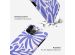 Selencia Vivid Back Cover für das iPhone 15 Pro Max - Modern Bloom Sapphire Blue