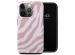 Selencia Vivid Back Cover für das iPhone 15 Pro - Colorful Zebra Old Pink