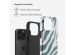 Selencia Vivid Back Cover für das iPhone 15 Pro - Colorful Zebra Pine Blue