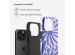 Selencia Vivid Back Cover für das iPhone 15 Pro - Modern Bloom Sapphire Blue