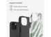 Selencia Vivid Back Cover für das iPhone 15  - Colorful Zebra Sage Green