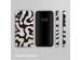 Selencia Vivid Back Cover für das Samsung Galaxy A35 - Art Wave Black