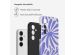 Selencia Vivid Back Cover für das Samsung Galaxy A35 - Modern Bloom Sapphire Blue