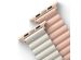 Uniq Revix doppelseitiges Armband für die Apple Watch 1-9 / SE - 38/40/41 mm / Series 10 - 42 mm - Blush Pink / Beige